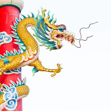中華寺龍雕像