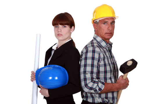 建筑師和建筑工人