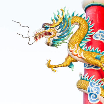 中華寺龍雕像