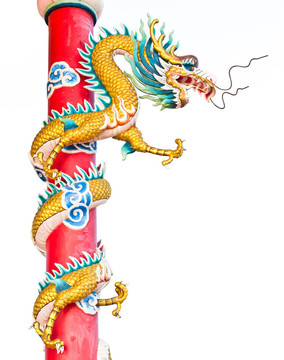 中華寺龍雕像