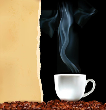 咖啡杯背景