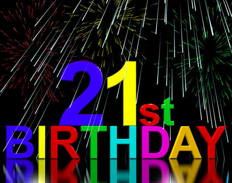 二十首或第二十一生日慶祝煙花
