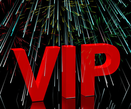 VIP與名人或百萬富翁派對煙花