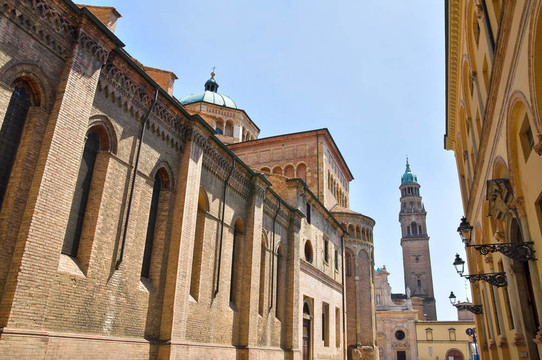 大教堂。帕爾馬。Emilia Romagna。意大利.