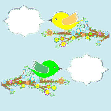 語(yǔ)音泡泡鳥(niǎo)。葡萄酒情人節(jié)的概念