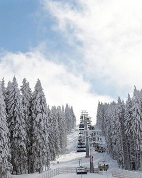 冬季滑雪景觀