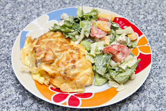 芝士焗雞胸肉