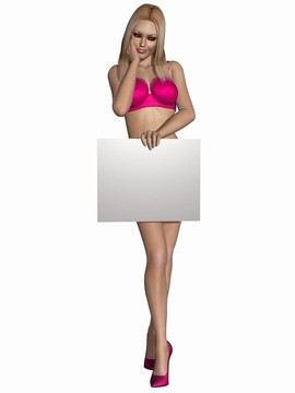 性感金發(fā)女郎海報