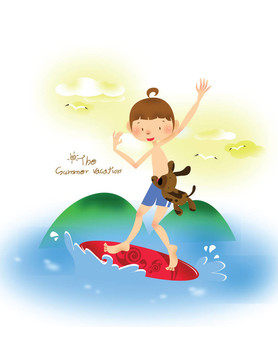 孩子們在夏天