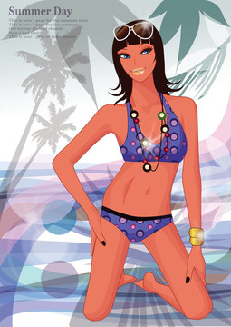 Beach的女人