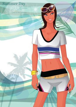 Beach的女人