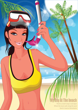 Beach的女人
