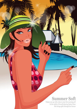 Beach的女人