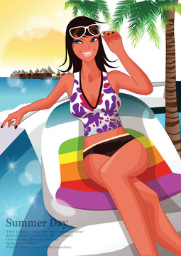 Beach的女人