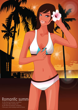 Beach的女人