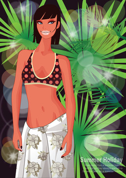 Beach的女人