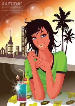 Beach的女人