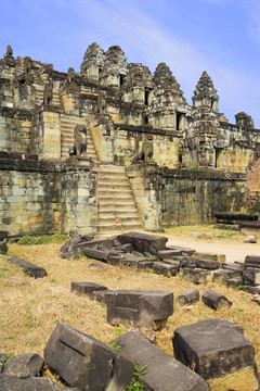 柬埔寨金邊Bakheng寺廟；