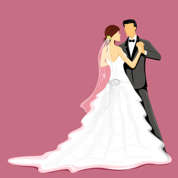 婚禮的夫婦