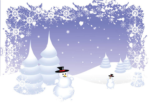 垃圾堆雪人的圣誕場(chǎng)景