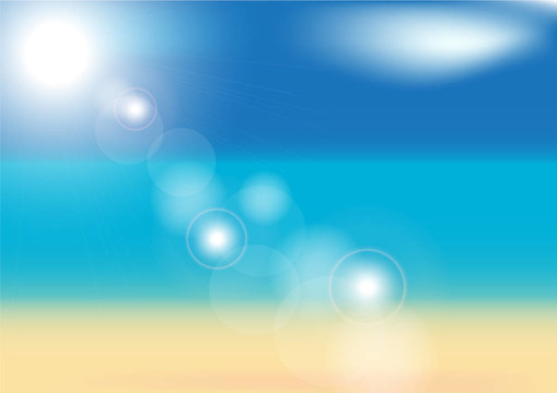 海灘的背景虛化