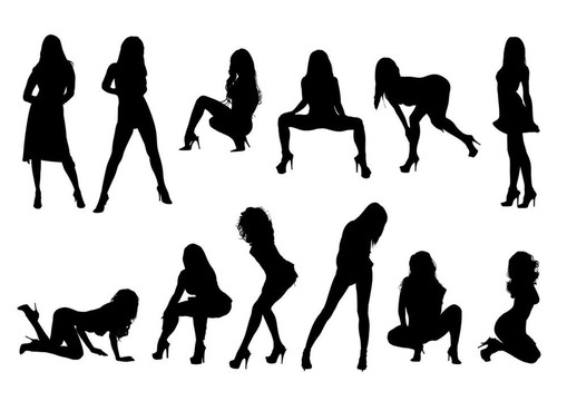 女孩的輪廓
