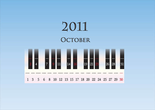 十月2011（鋼琴鍵）