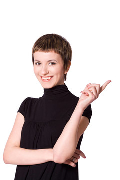 女人指向
