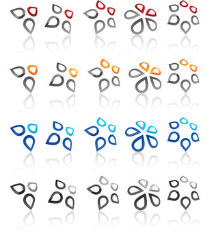 集現(xiàn)代標(biāo)志。