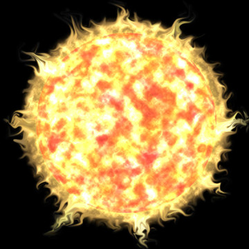 太陽在太空