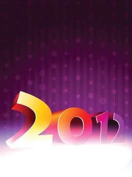 2012新年快樂背景