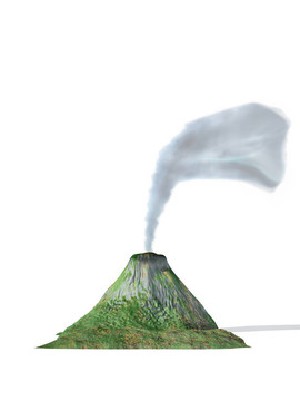 volcanio煙3D CG