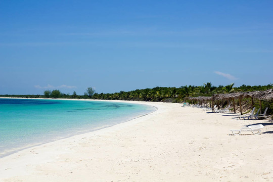 Cayo Las Brujas海灘。古巴