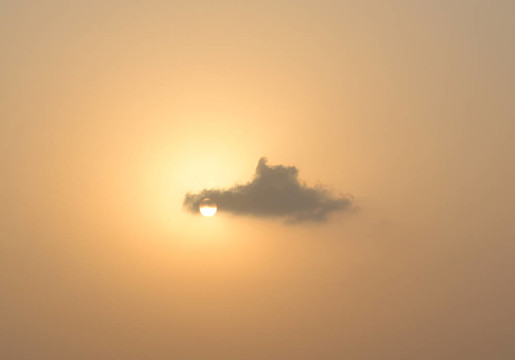 夕陽落在夕陽上