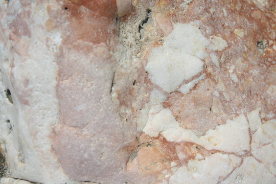 白色大理石的岩石