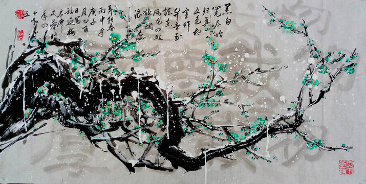 中國畫梅花
