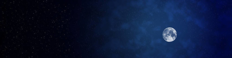 夜空中的月亮