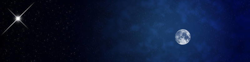 夜空中的月亮
