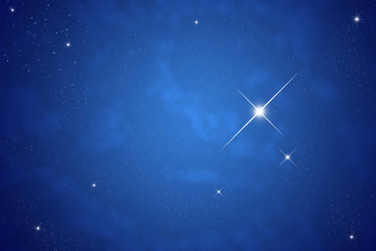 夜空明亮的星星