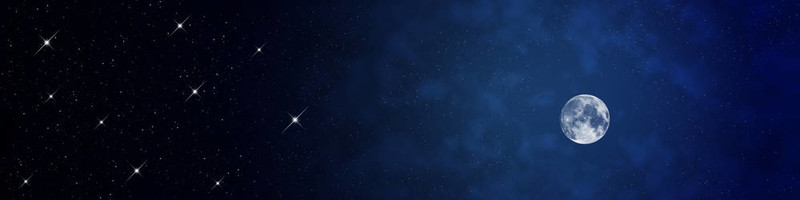 夜空中的月亮