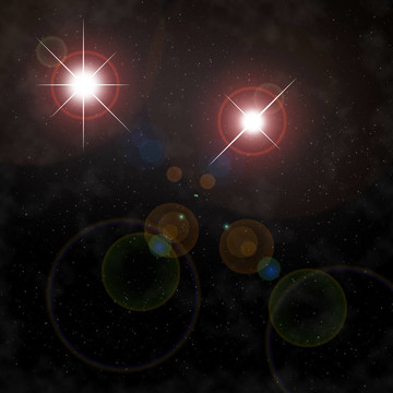 夜空明亮的星星