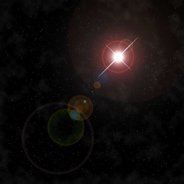 夜空明亮的星星
