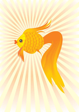 金魚的卡通