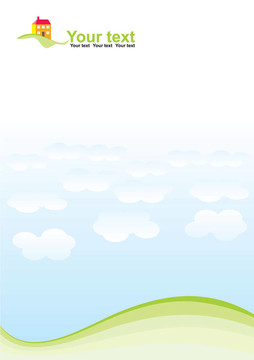卡通的天空