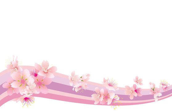 櫻花的花波