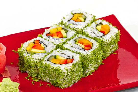 日本的素食卷蒔蘿菜