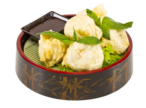 日本料理；炸香菇