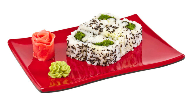 日本的素食卷的海苔
