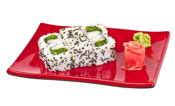 日本的素食卷的海苔