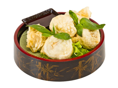 日本料理；炸香菇